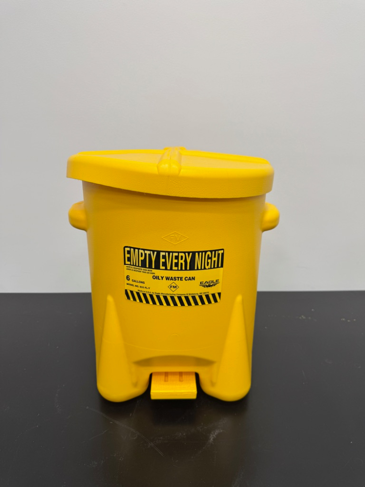 Image of Lot Of Eagle 6 Gal. Oily Waste Cans